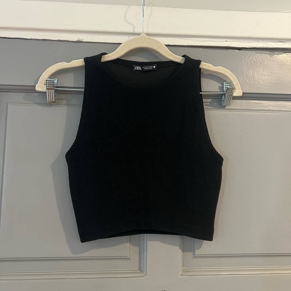 Zara Cropped Tank Crop Top sz Small